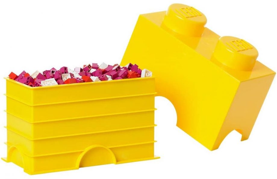 CONTENITORE MATTONCINO LEGO ROSSO
