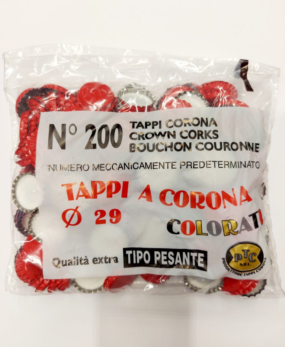 TAPPO CORONA 29 MM ROSSO