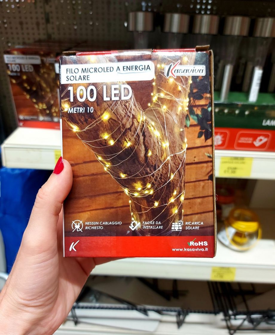 FILO MICROLED A ENERGIA SOLARE