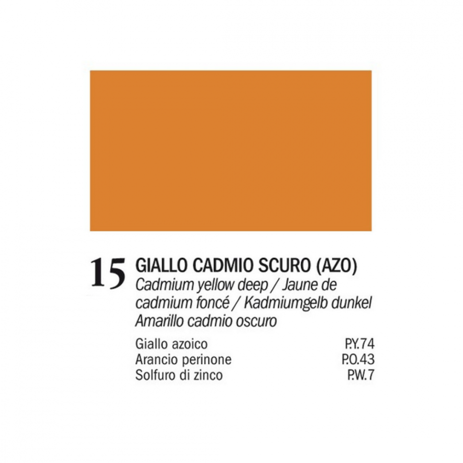 COLORE A OLIO 15 Giallo Cadmio Scuro