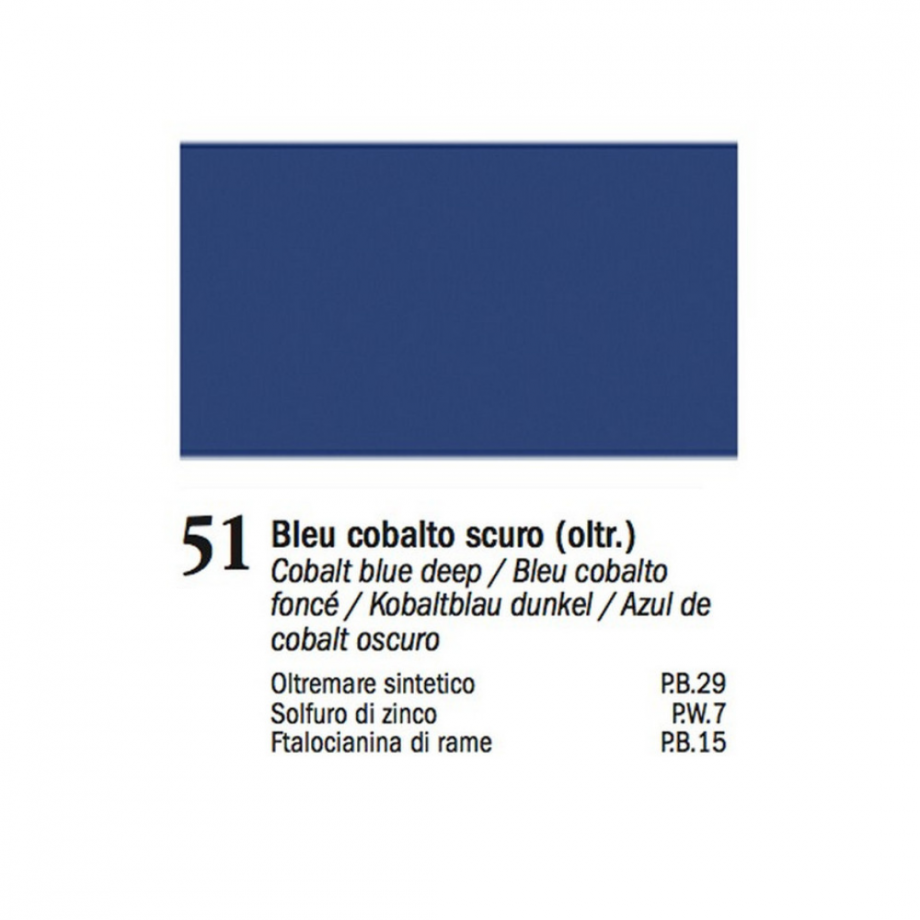 COLORE A OLIO 51 Bleu Cobalto Scuro