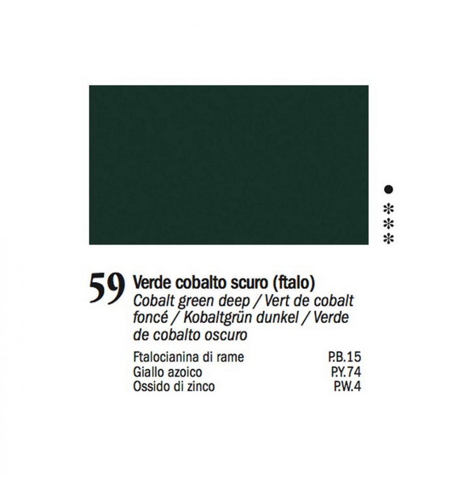 COLORE A OLIO 59 Verde Cobalto Scuro