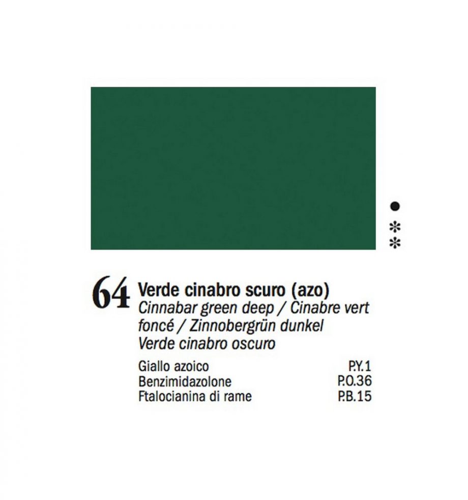 COLORE A OLIO 64 Verde Cinabro Scuro (imit.)