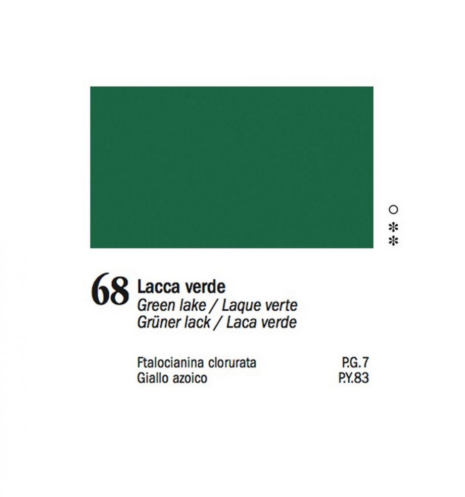 COLORE A OLIO 68 Lacca Verde