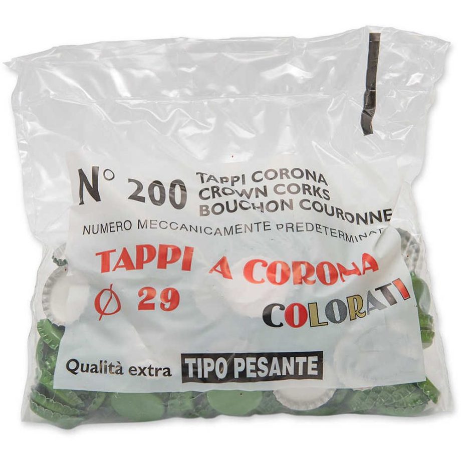 TAPPO CORONA 29 MM VERDE