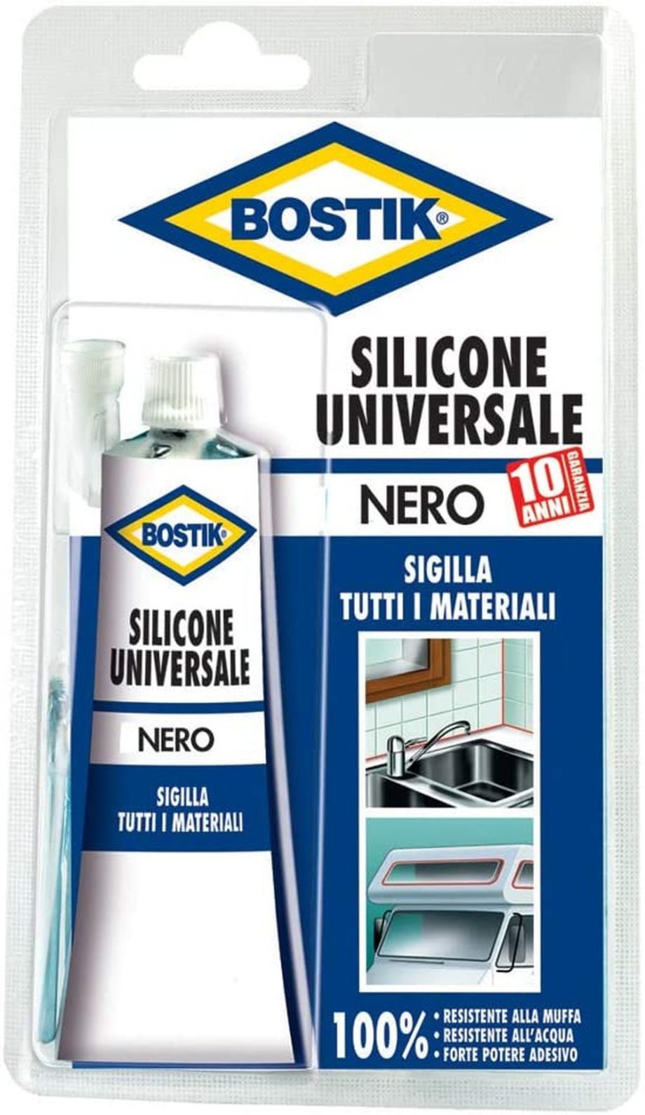 SILICONE UNIVERSALE NERO BOSTIK 60 ML