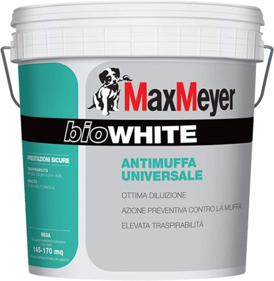 IDROPITTURA TRASPIRANTE ANTIMUFFA BIO WHITE 12 LT