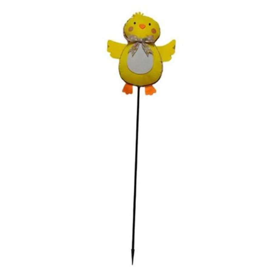 Pulcino pasquale con picchetto 92 cm
