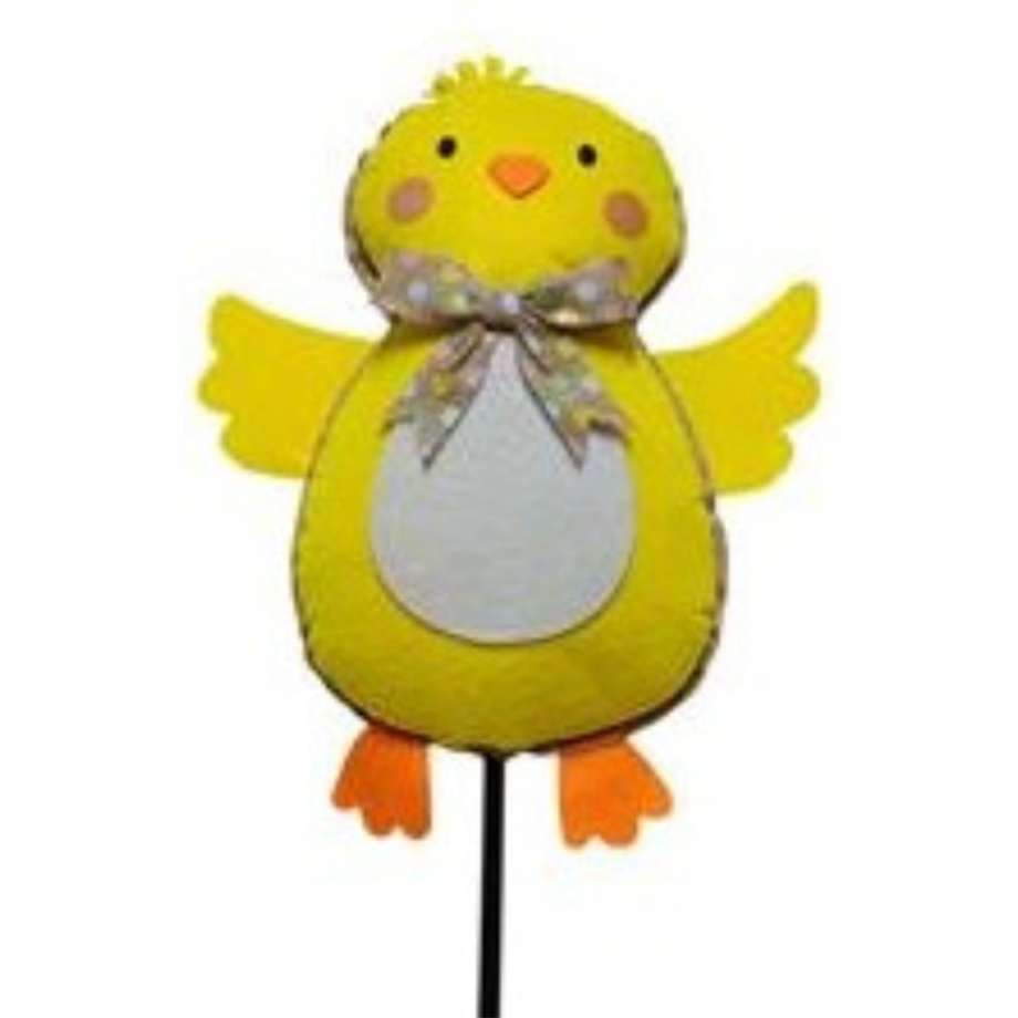 Pulcino pasquale con picchetto 92 cm