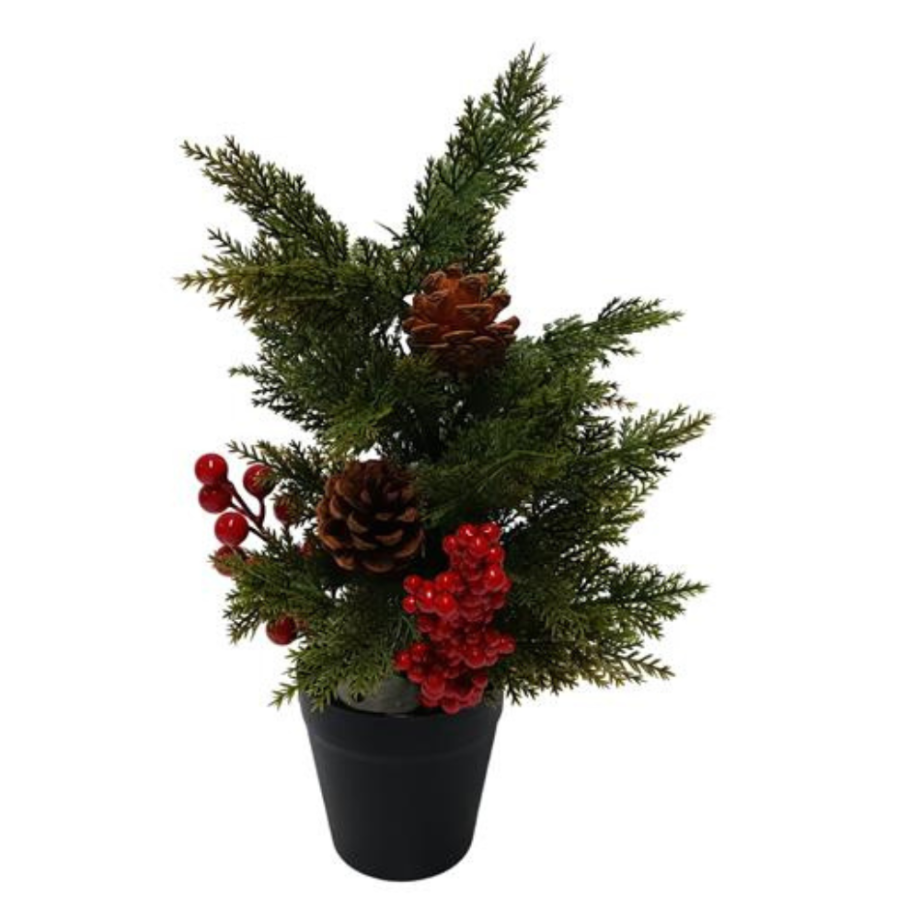 Albero di Natale 36 cm con luci