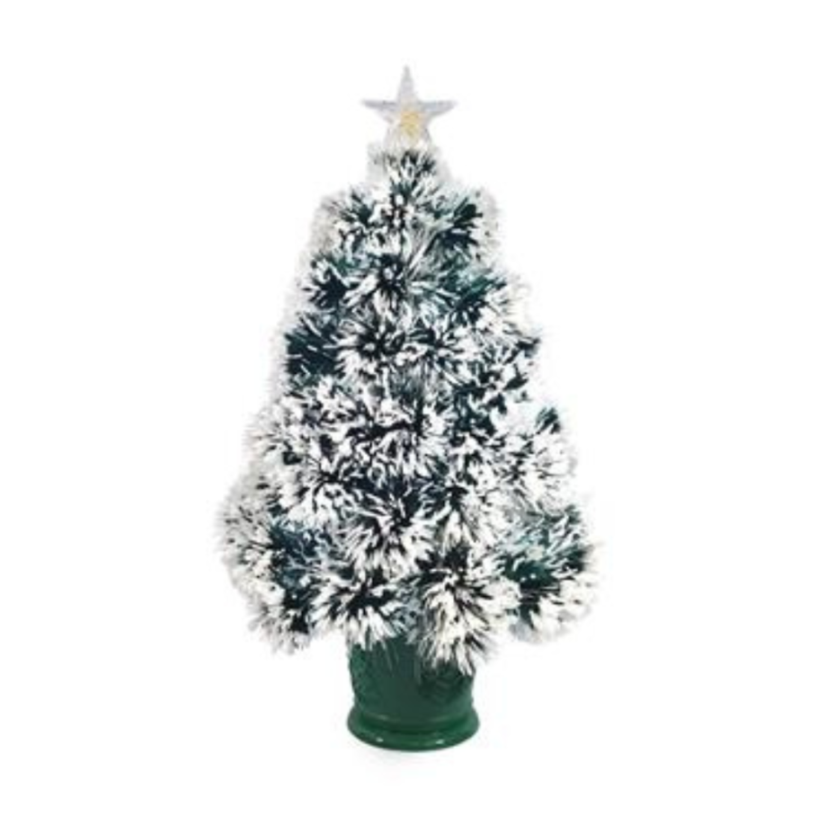 Albero di Natale con fibra Ottica 80 cm