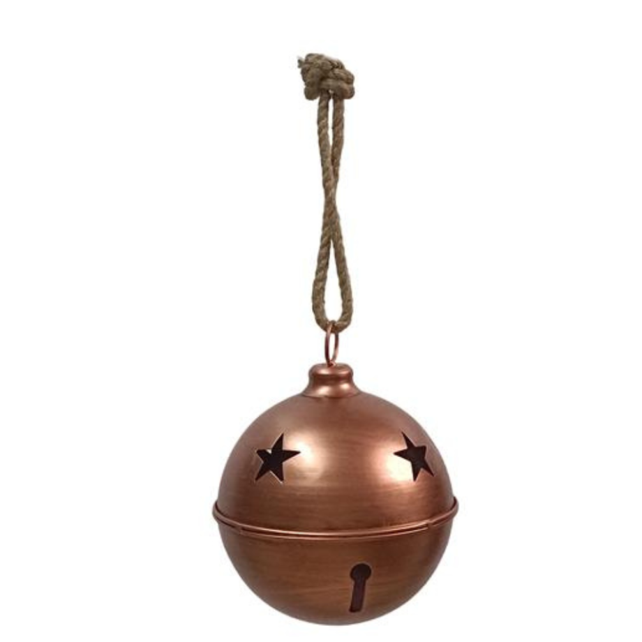 CAMPANACCIO DI NATALE IN METALLO 20 CM