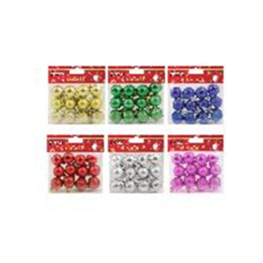 Palline di Natale 16 pezzi 3 cm